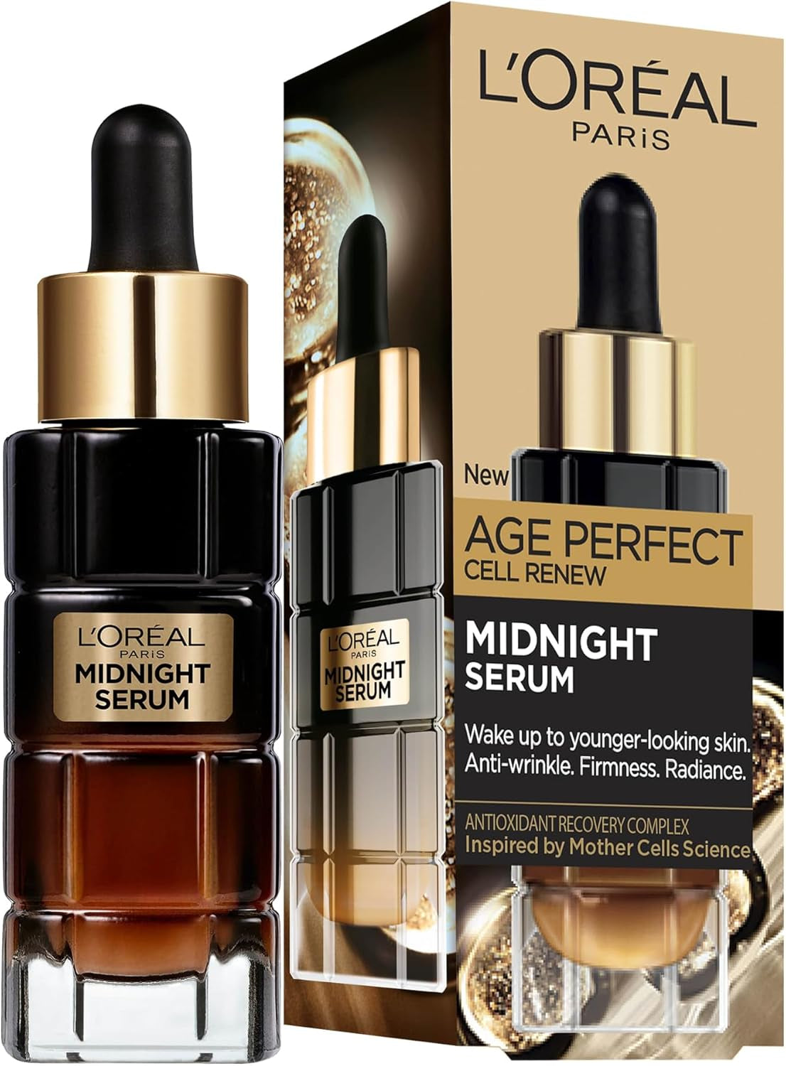 Midnight Serum Cell Renew, Age Perfect Anti-Oxidant Recovery Complex Night Serum for Anti- Wrinkle, Firmness and Radiance, 30Ml