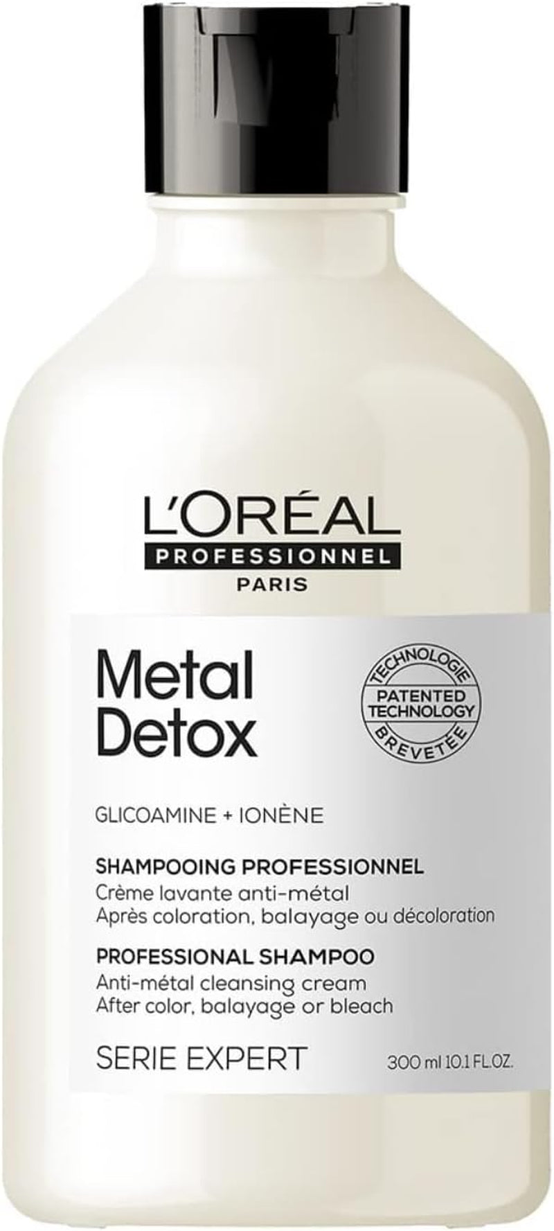 L’Oréal Professionnel Metal Detox Shampoo, Protects Coloured Hair from Damage, for Smooth, Strong and Shiny Looking Hair, Rich & Creamy Texture, Serie Expert, 300 Ml