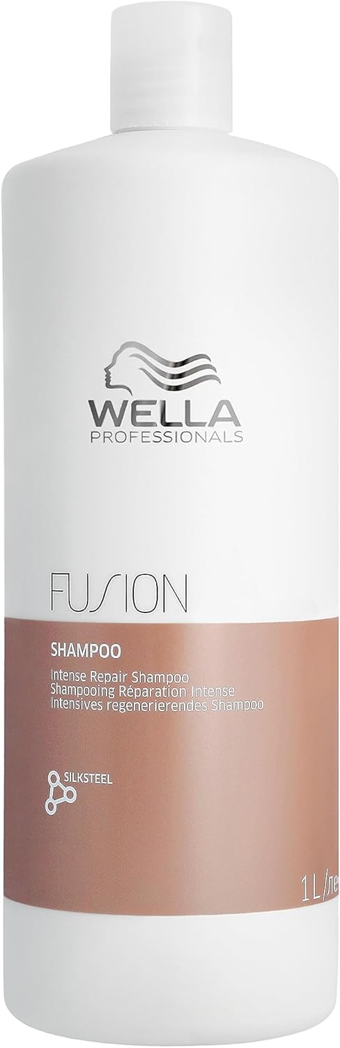 Wella Professionals Fusion Intense Repair Professional Haircare, Protection against Breakage & Damage, Deep Repair Shampoo