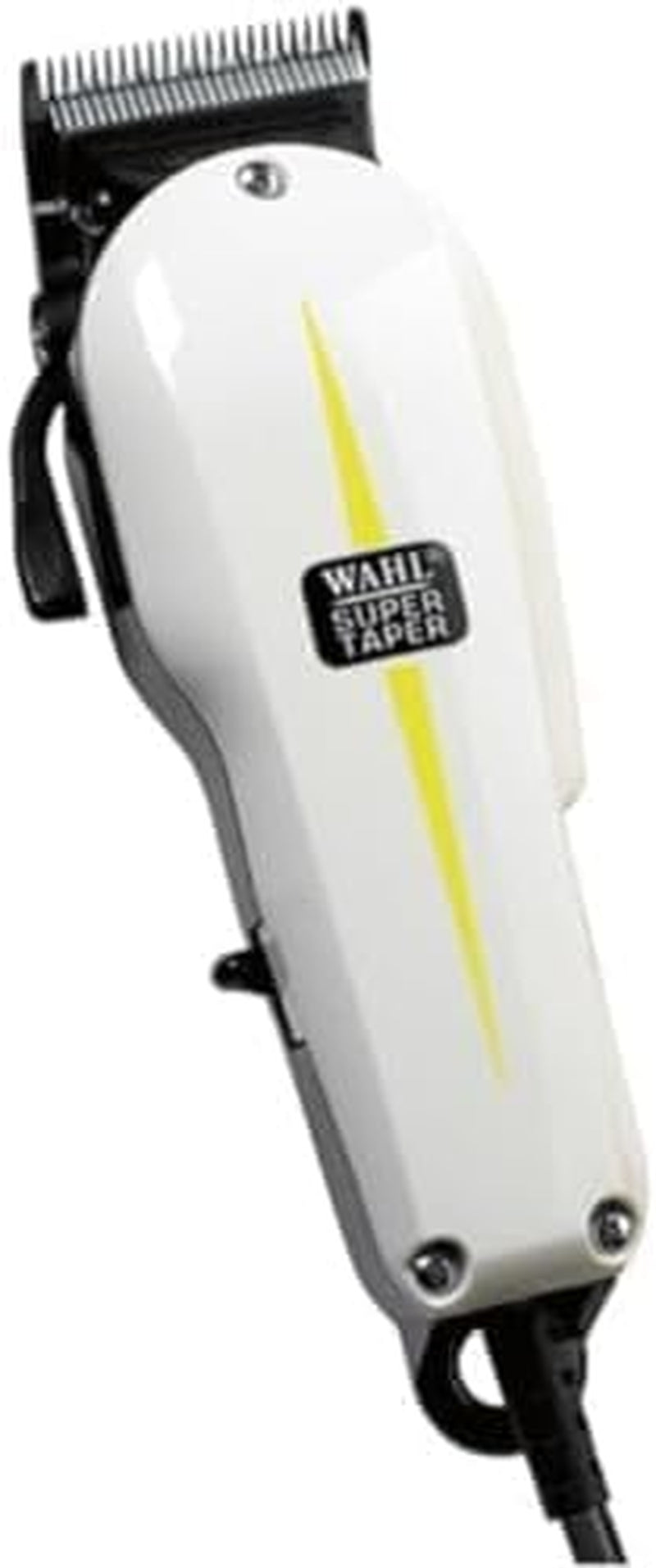 Super Taper Hair Trimmer with 4 Attachment Combs, White, 0.62 Kg